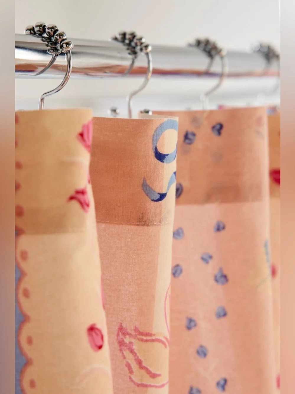 Urban Outfitters Molly Icon Striped Pattern Shower Curtain NEW 72”x72”